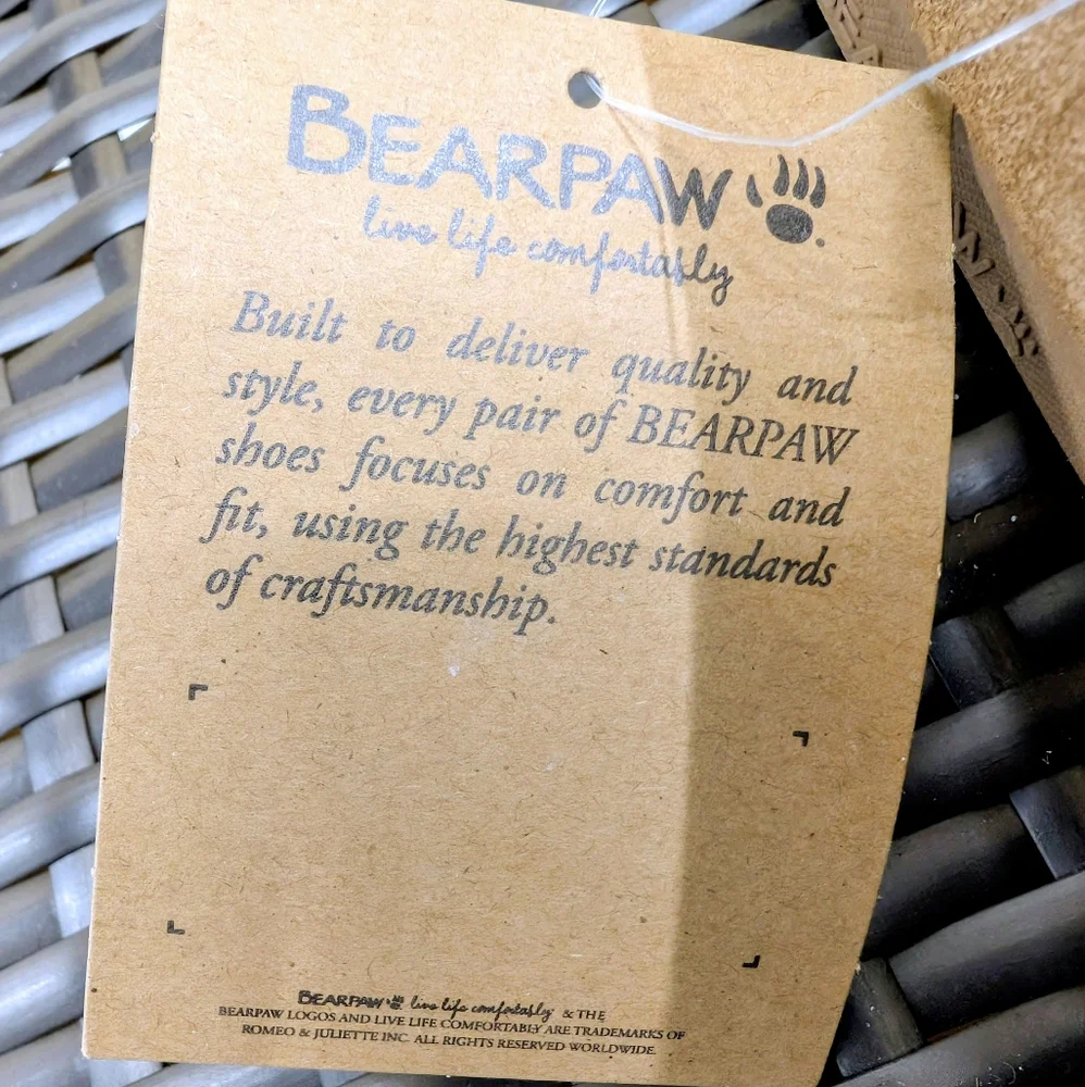 BEAR PAW 14 NWT Men's Hickory Brown Suede & Genuine Warm Wool Shearling Slippers - Picture 7 of 11